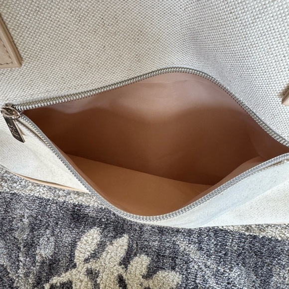 Beis Beige Canvas and Leather Weekender Tote Bag - Picture 8 of 8